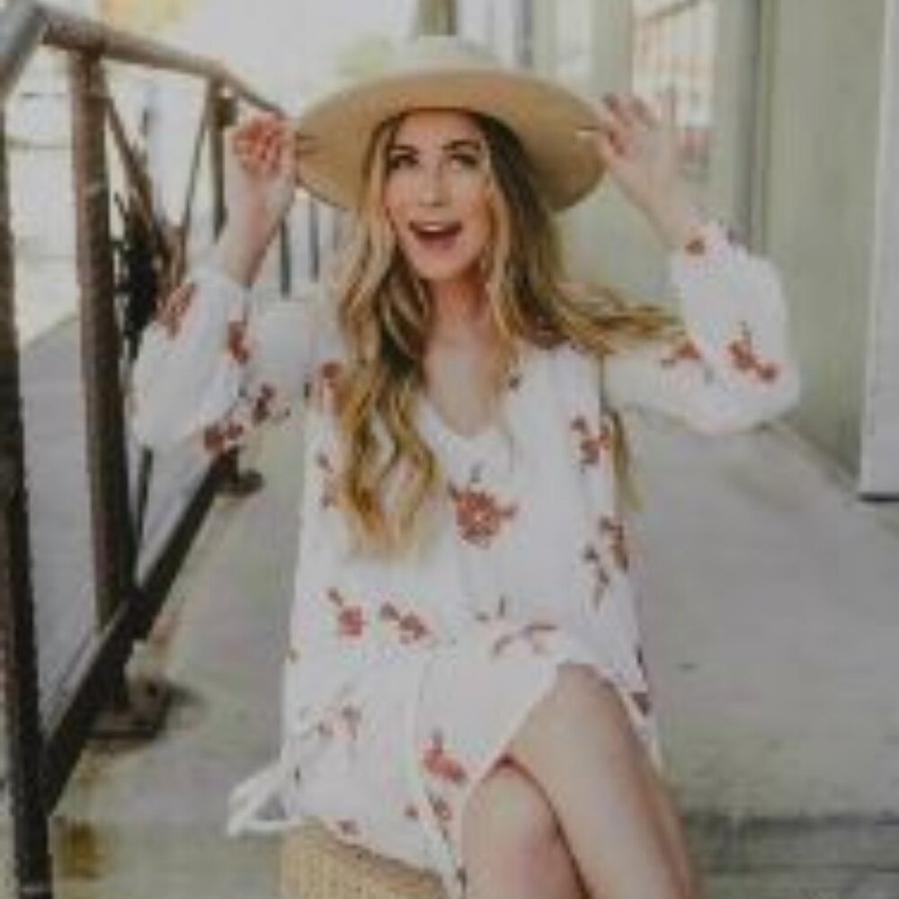 Free People Emma Womens Floral Mini Dress Size XS
